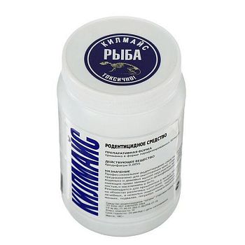 Килмайс банка 180гр со вкусом Рыбы парафиновый брикет от грызунов 1/9