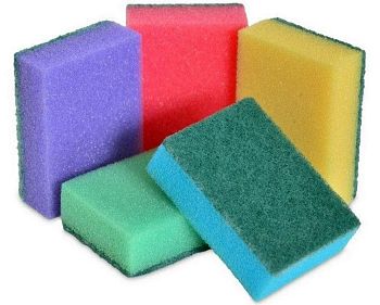 Губка для посуды "Золотая губка" 5шт 1/60