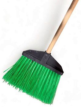 Метла "Сурская" ГАРДЕНА пластиковая Плоская с черенком