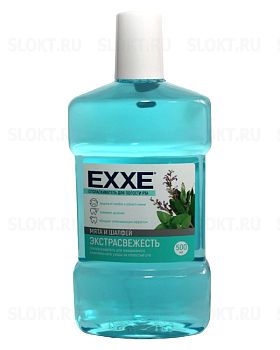 Ополаскиватель полости рта EXXE Экстра свежесть (голубой) 500мл 1/6 Ополаскиватель полости рта EXXE Экстра свежесть (голубой) 500мл 1/6