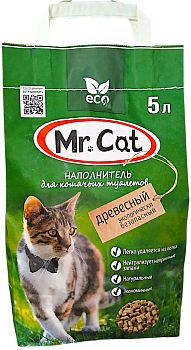 Наполнитель Mr.Cat древесный 5л 1/320