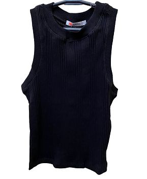 Топ Ж. САМО 2979 принт,лайкра,черн XXS-2XL 7/240