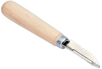 Нож овощечистка экономка деревян. ручка 1260