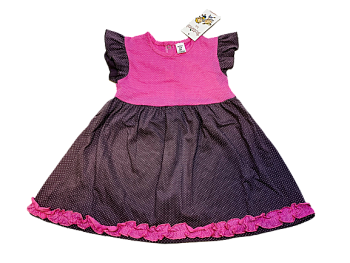 Платье детское Х/Б Buttoni 0124 Горошек р.80-110 6шт