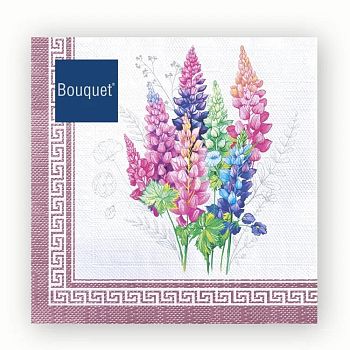 Салфетки бумажные DESNA BOUQUET "Полевые цветы" 33*33 3-слойные 20листов/12шт Салфетки бумажные DESNA BOUQUET "Полевые цветы" 33*33 3-слойные 20листов/12шт