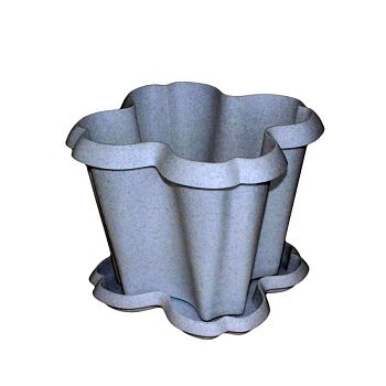 Горшок 1 литр Кашпо Изида белый г.Пятигорск