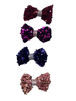 Зажим для волос Бант,жемчуг, цветные ААА-8А,14А 1/30