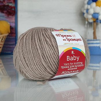 Пряжа Кроха 579 - Св. кофейный(в уп.10шт)