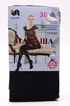 Колготки Наташа КАШЕМИР 878 р.54-60  чёрн.10/100