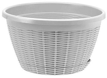 Горшок 4,5л Подвесное с подвесом белый