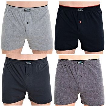Трусы М. BENY KEYOND однотонные на пуговицах XL-4XL 4/250