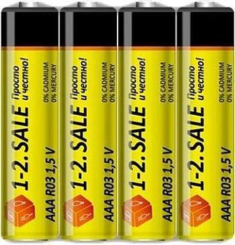 Батарейки 1-2. sale R03/286/AAA 4S блок60