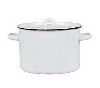 Кастрюля 1,5 литра Череповец эмалированная без рисунка 2с15/1 1/8