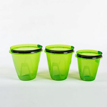 Ведро 10л Радиан Лайт прозрачное пищевое микс