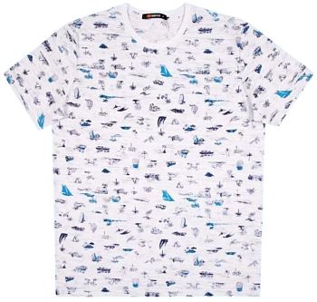 Футболка М.САМО кор.рук,белая 5451 р.M-3XL 5/100 *