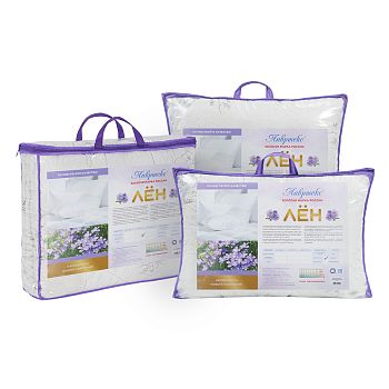 Одеяло СТАНДАРТ ЛЕН Белый 2 сп