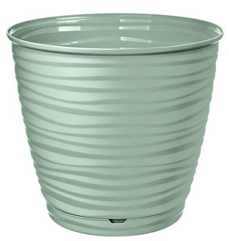 Горшок 2,6л Saffron Homver с поддоном светло-зеленый 6102