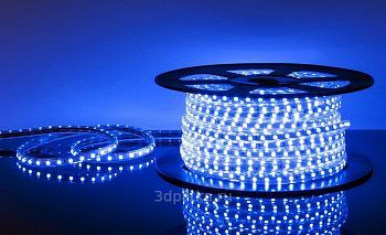Эл.гирлянда шланг Диодная лента 100м СИНЯЯ 24LED 1/1