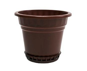 Горшок 8 литров Кашпо с поддоном терракот Бриг
