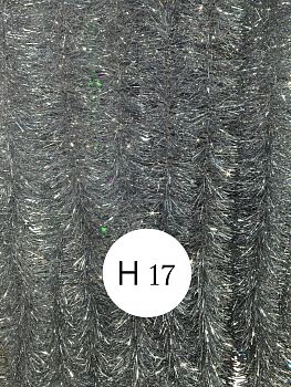 Мишура Н-17 д9см , 2м серебрянная 10/220