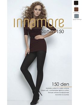 Колготки INNAMORE Cotton 150 размер 4 черные