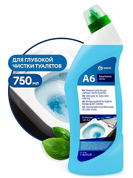 Средство для сантехники и дез-и унит,ванн GraSS А6 750мл 125265 1/12 Средство для сантехники и дез-и унит,ванн GraSS А6 750мл 125265 1/12