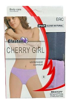 Трусы Женские мол. 2шт. CHERRY GIRL 61377
