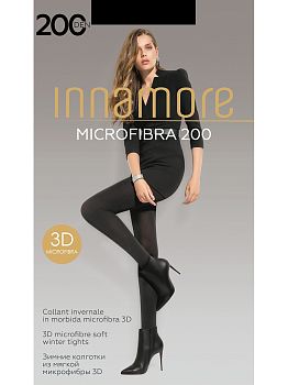 Колготки INNAMORE Microfibra 200 ден размер 4 черные 1/5 *