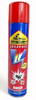 Дихлофос Сибиар "Варан" 300 мл. Без запаха синий /12шт 