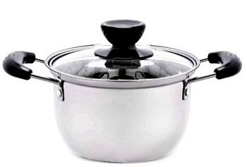 Кастрюля 2,3л Teco из нержавеющей стали 22см ТС-С2300-07