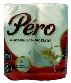 Полотенца бум. 2сл. Pero (2шт=6) 33м 1/12шт