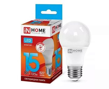 Лампа свет. ASD/InHome VC ЛОН А60-15W-Е27-4К 10/10