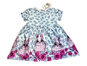 Платье детское Х/Б КАТЮША 0132 кор.рукав р.92-116 5шт