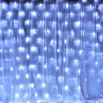 Эл.гирлянда сетка 240 Лед G7724W 50шт2*2мБЕЛЫЙ