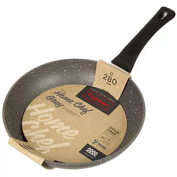 Сковорода 28см Гурман HomeChef Gray индукция алюминий а/п 