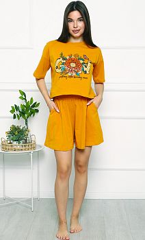 Костюм ДАРЬЯ ТК-4608/1 (футболка+шорты) р.44-54 *