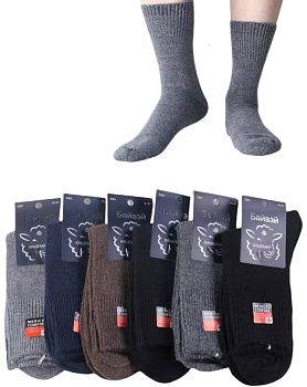 Носки М. вязан. шерсть Байвей 3303 12/240 кашемир