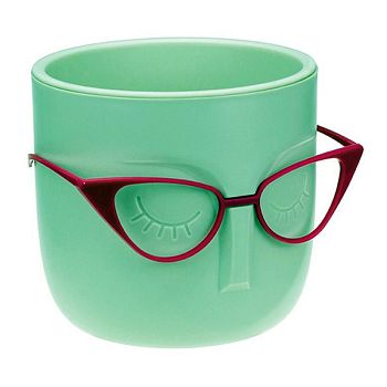 Горшок 0,65л Кашпо Мари со вставкой белая ротанг М3075 