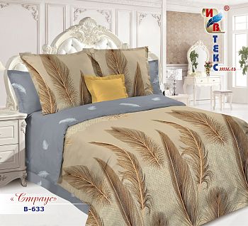 КПБ поплин Ивтекс семейный B-633 Страус 135г/м2