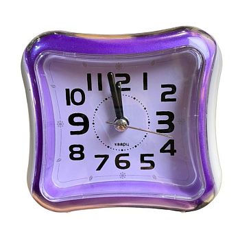 Будильник на батарейках 3019 квадратный 1/100