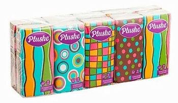 Платочки бумажные 2-сл. "Plushe Classic Орнаменты"(уп.10шт,10лист) /28 Платочки бумажные 2-сл. "Plushe Classic Орнаменты"(уп.10шт,10лист) /28