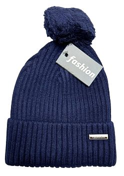 Шапка М. одинарная с бумбоном 