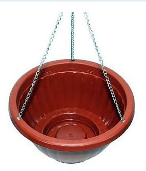 Горшок 3,5 литра Кашпо Афина на металлической цепочке терракот г.Пятигорск