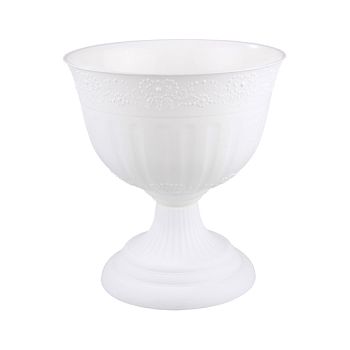 Горшок 10 литров вазон Венеция белый д33см М3127 1/10