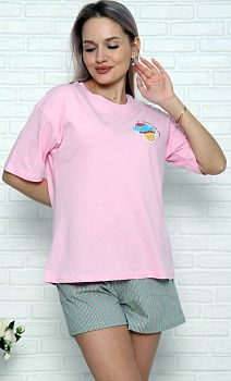 Костюм ДАРЬЯ ТК-4138 Иваново(футболка+шорты) р.44*