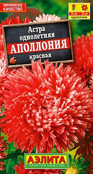 Цветы Астра Апполония красная ц/п  Аэлита*27