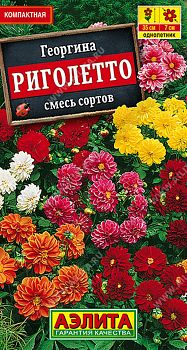 Цветы Георгина Риголетто смесь ц/п 7шт Аэлита*28