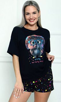 Костюм ДАРЬЯ М632 кулирка (шорты) р.44-54*