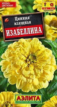 Цветы Цинния Изабеллина георгиновидная ц/п 0,3г Аэлита *28 Цветы Цинния Изабеллина георгиновидная ц/п 0,3г Аэлита *28