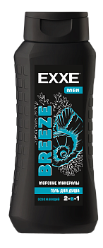 Гель для душа EXXE MEN 2в1 "Морские минералы" BREEZE, 400 мл 1/12